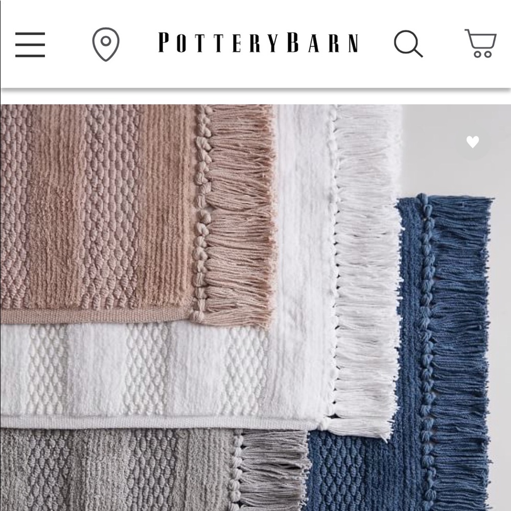 NWT Pottery Barn bath rug